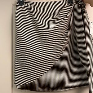 Vertical striped skirt
